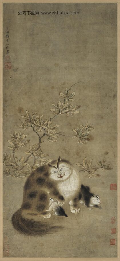 元赵雍子母猫轴元赵雍子母猫轴.jpg
