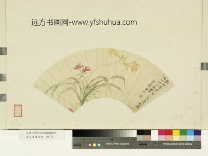 名人书画合册清恽寿平萱花石竹.jpg