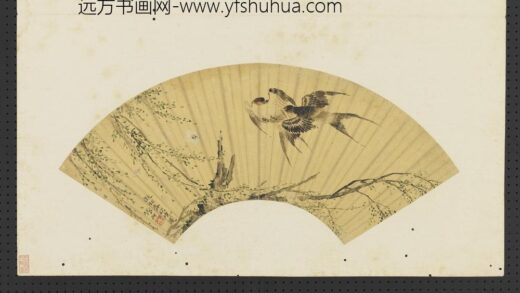 名人扇面（乙）册明张翀初春欲晓图.jpg
