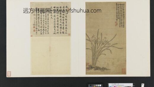 宋元集绘册元赵孟俯双钩水仙.jpg