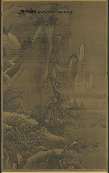 宋夏珪雪屐探梅图轴.jpg
