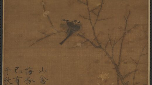 宋徽宗蜡梅山禽轴.jpg