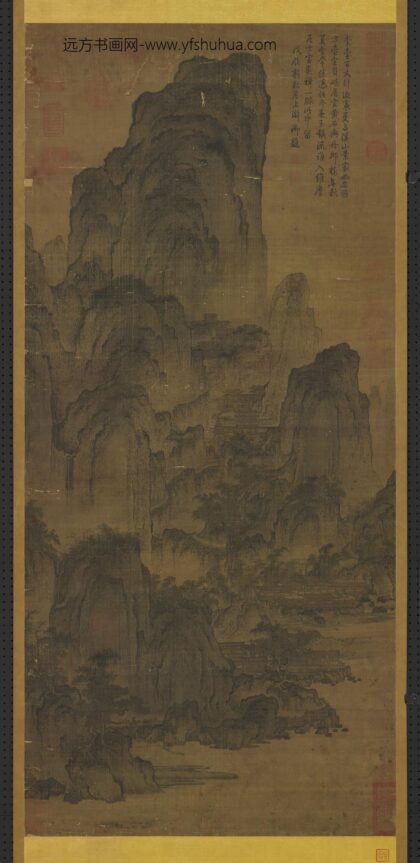 宋燕文贵溪山楼观轴.jpg