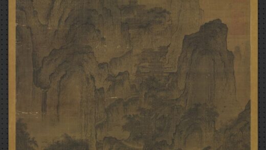宋燕文贵溪山楼观轴.jpg