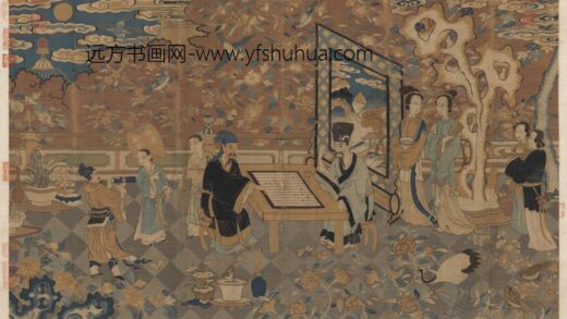 宋缂丝谢安赌墅图轴.jpg