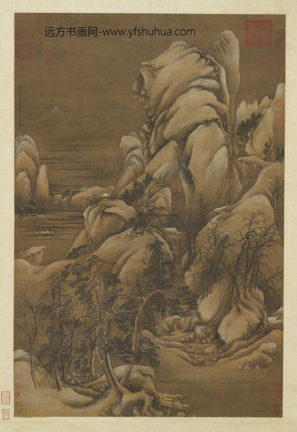 宋许道宁关山密雪图轴