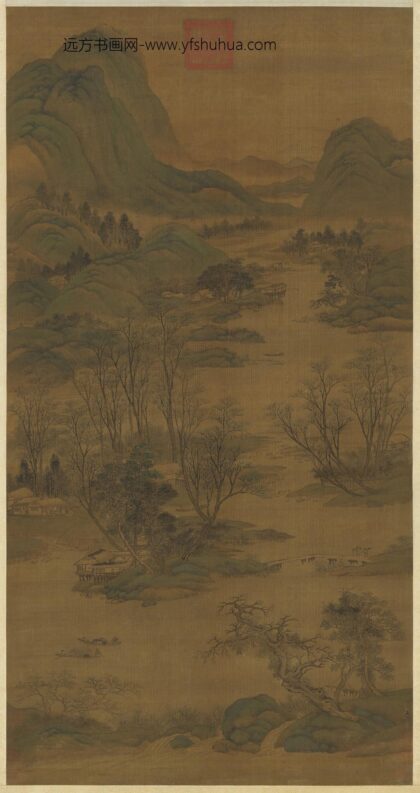 宋赵令穰水村图轴.jpg
