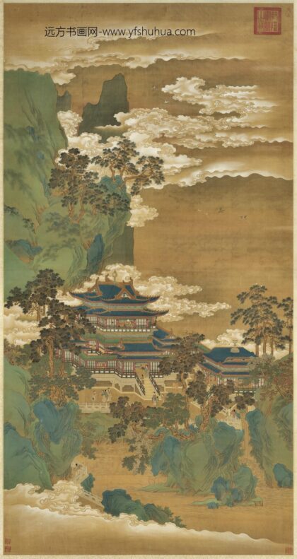 宋赵伯驹仙山楼阁轴.jpg