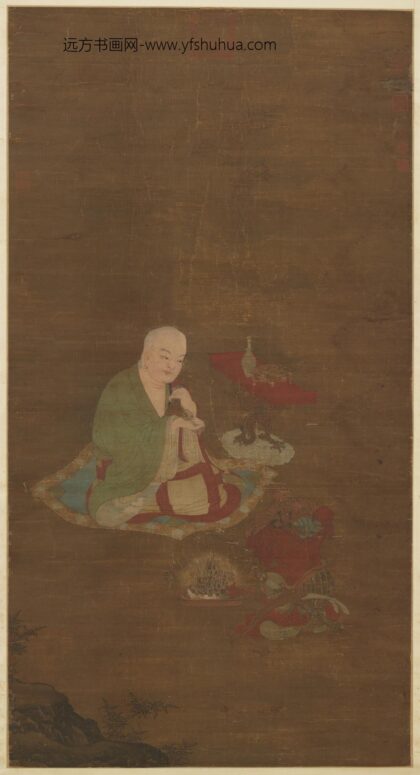 宋赵伯驹画海神听讲图轴.jpg