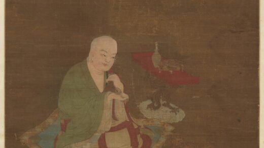 宋赵伯驹画海神听讲图轴.jpg
