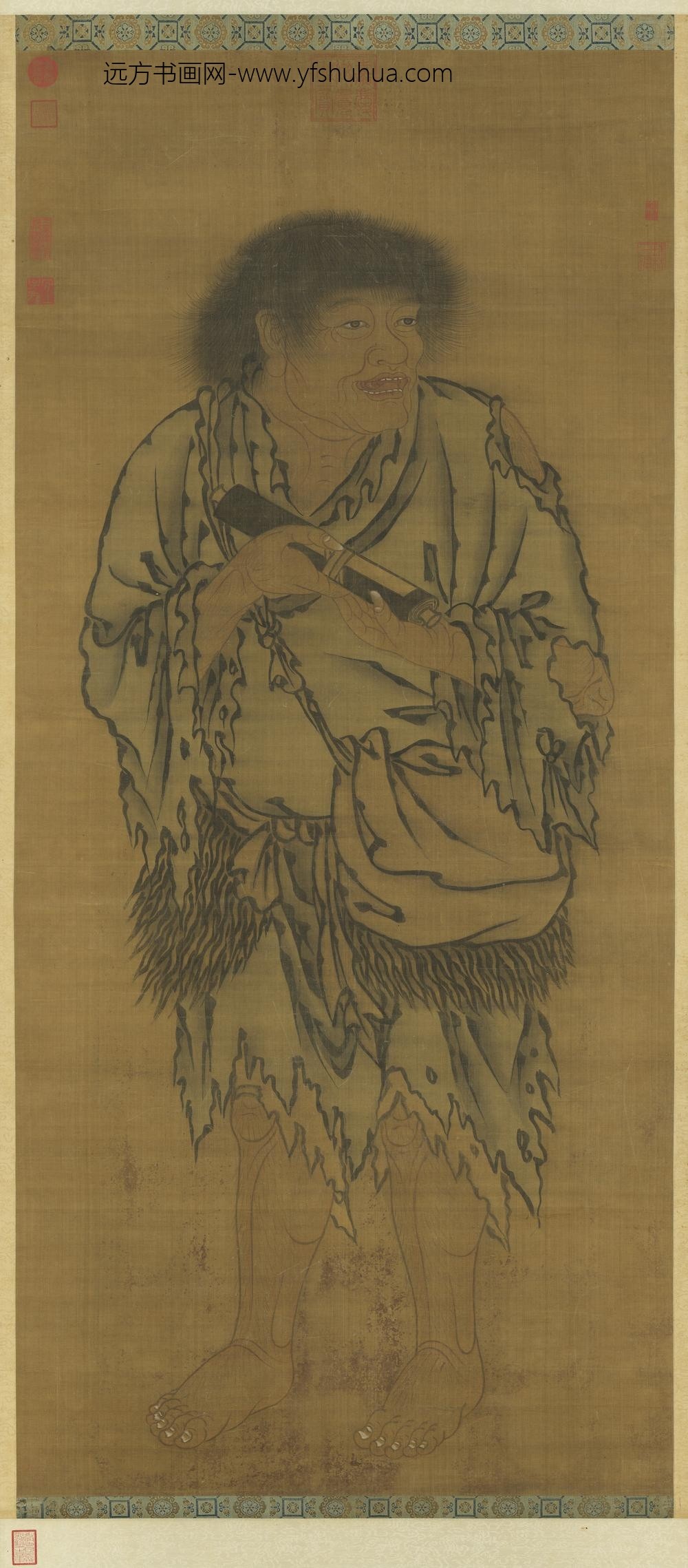 明人画张紫阳轴