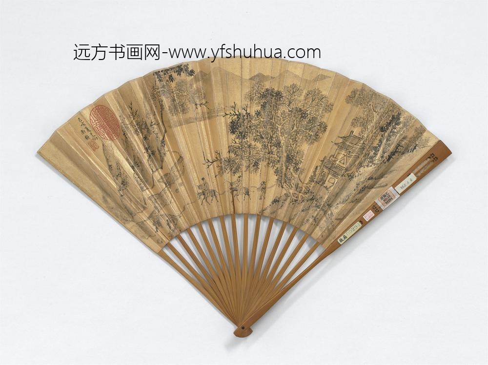 明南镇画山水图杜大