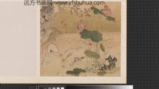 明周之冕写生册荷塘双鸳.jpg