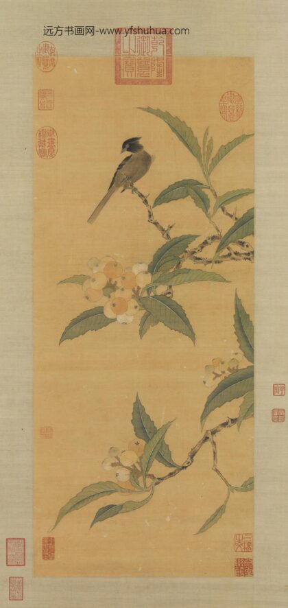 明周之冕枇杷珍禽轴.jpg
