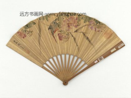 明周之冕画芙蓉山鸟成扇 1.jpg