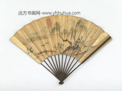 明周之冕画芙蓉花鸭清孙岳颁书五言律 1.jpg