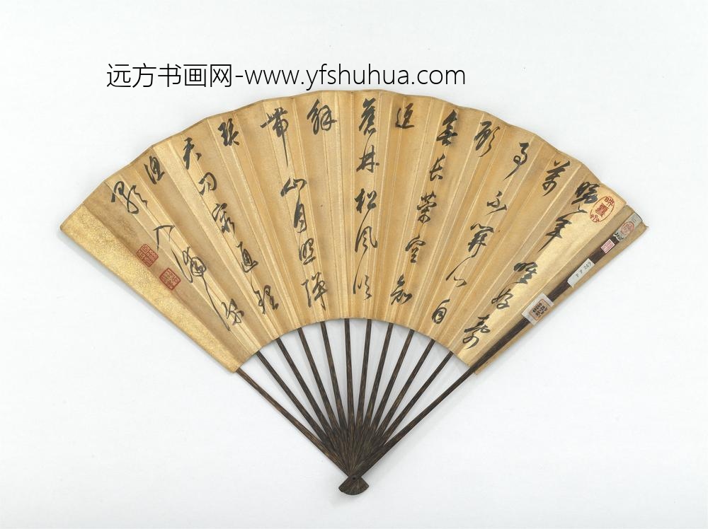 明周之冕画芙蓉花鸭清孙岳颁书五言律
