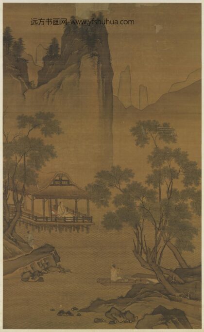 明周臣水亭清兴图轴.jpg