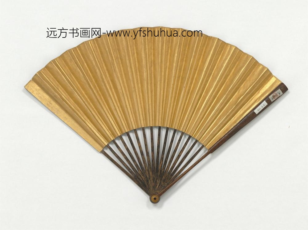 明周臣画扫叶烹茶成扇