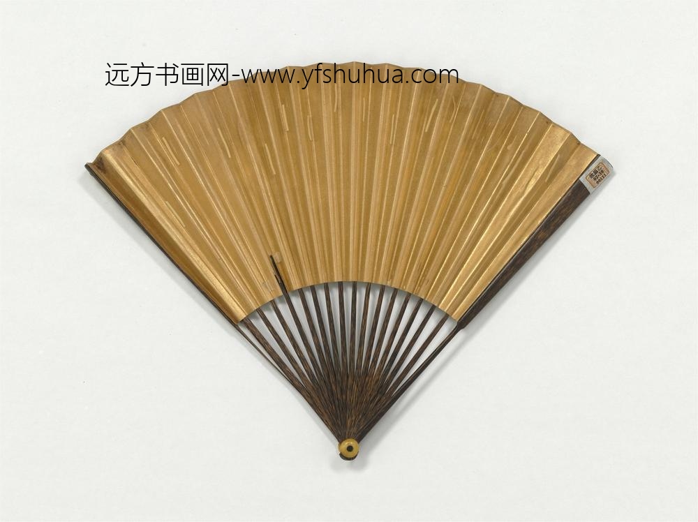 明周臣画田舍农乐成扇