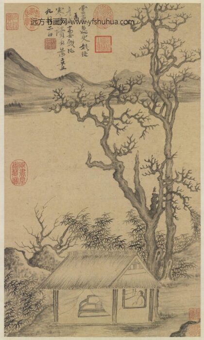 明姚绶寒林读书图轴.jpg