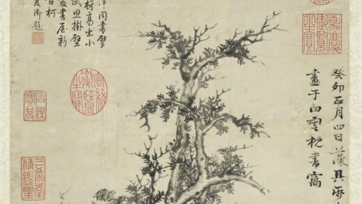 明姚绶树石清高宗御题轴.jpg