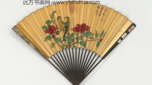 明宣宗御笔花鸟成扇 1.jpg