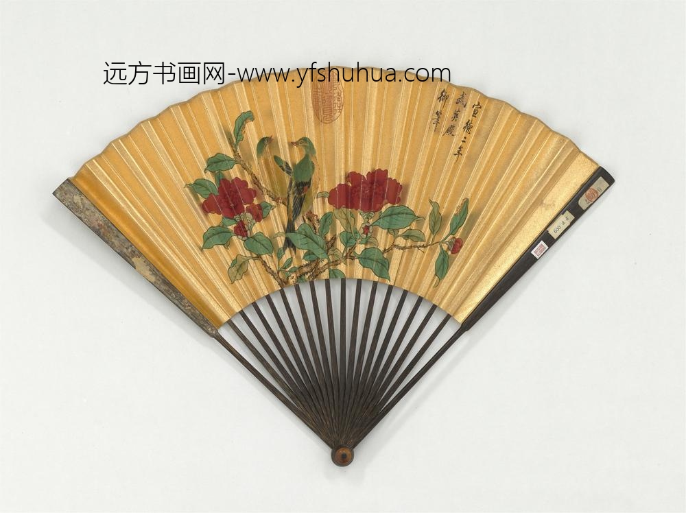 明宣宗御笔花鸟成扇
