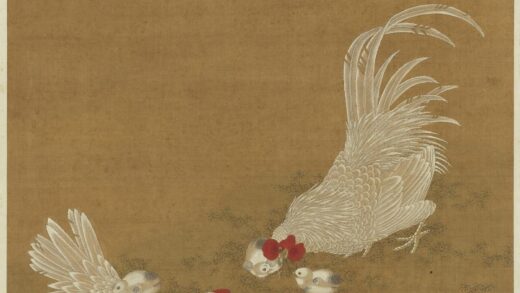 明宣宗画子母鸡图轴.jpg