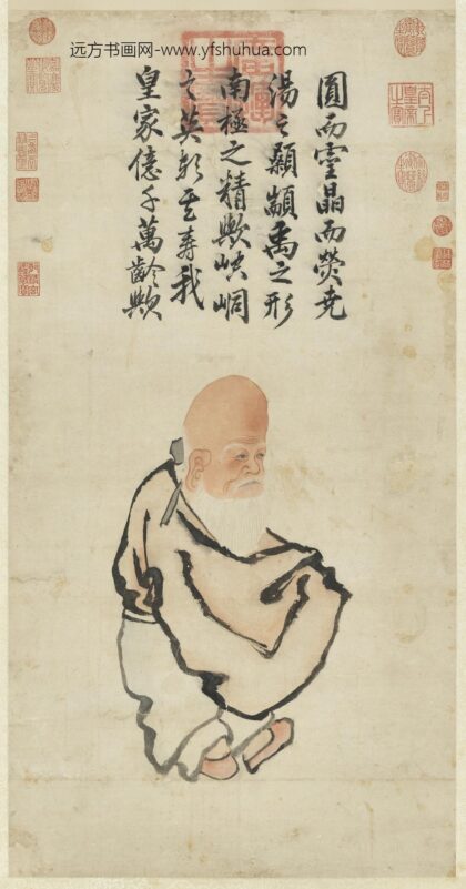 明宣宗画寿星轴.jpg