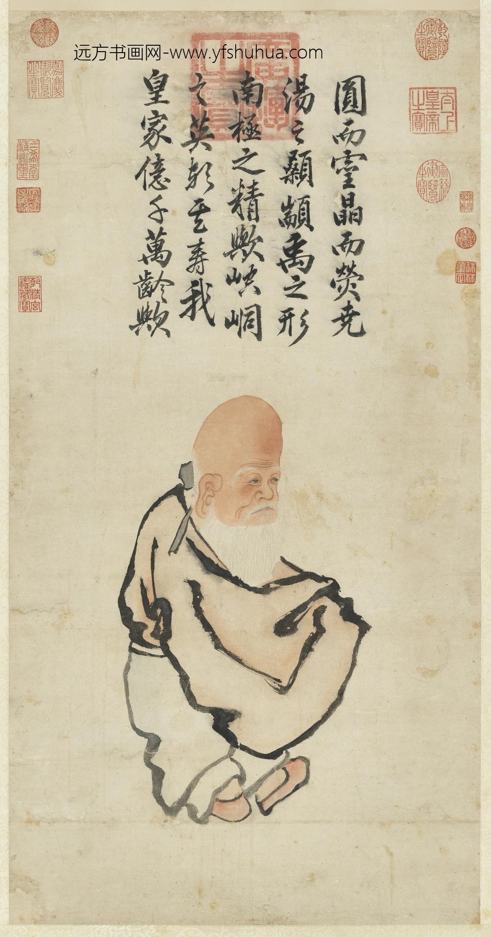 明宣宗画寿星轴