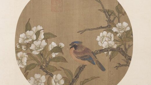 明宣德宝绘册梨花小鸟.jpg