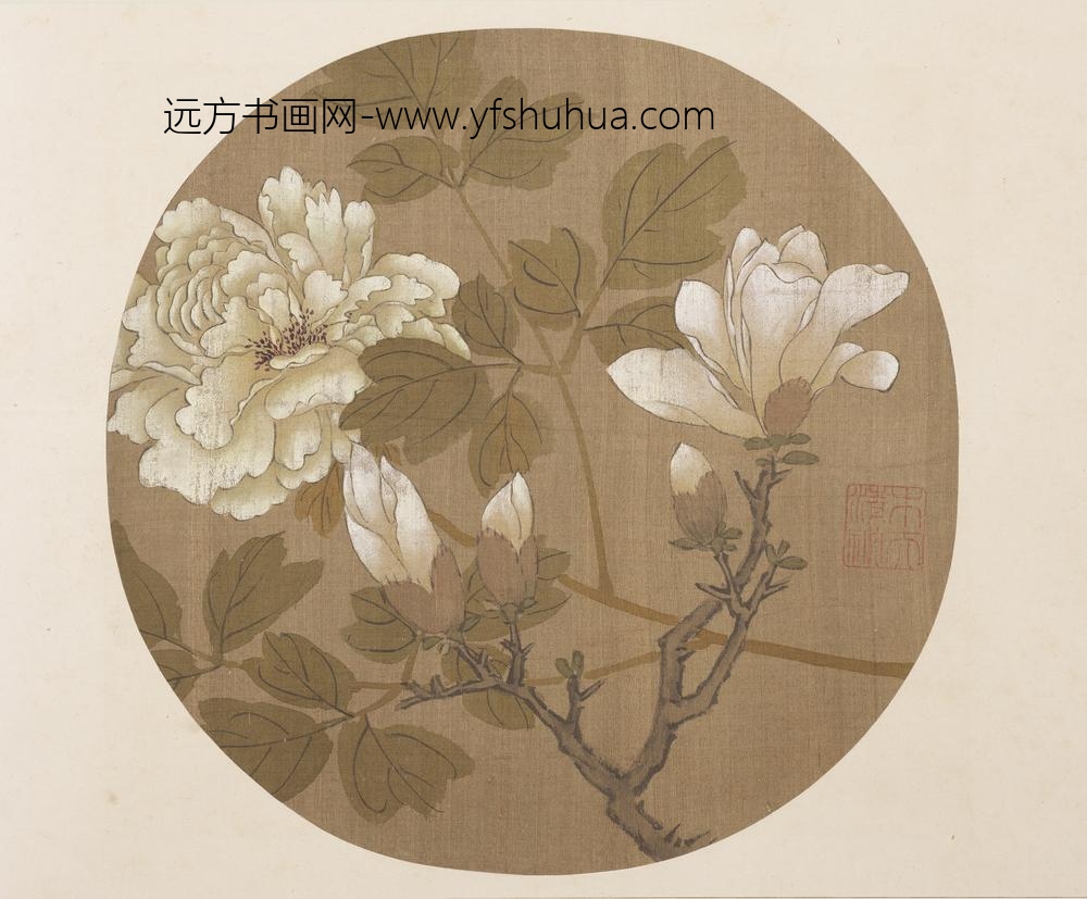 明宣德宝绘册玉兰牡丹
