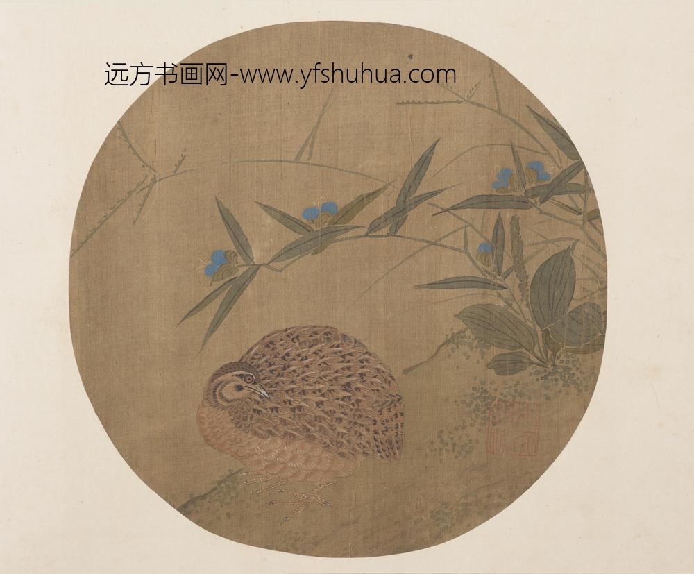 明宣德宝绘册鹌鹑
