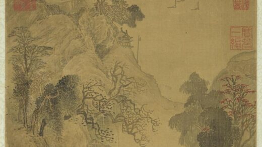 明张宏画清溪泛棹轴.jpg
