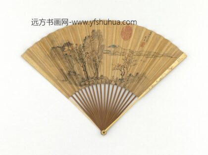 明张宏画秋林成扇 1.jpg