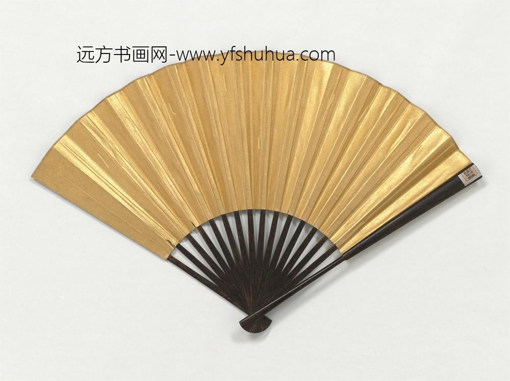 明张灵画观泉图成扇