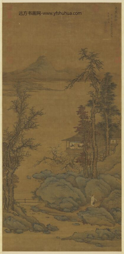 明张翀画东阁观梅轴.jpg