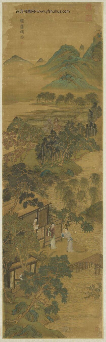 明张翀画仙庐授液轴.jpg