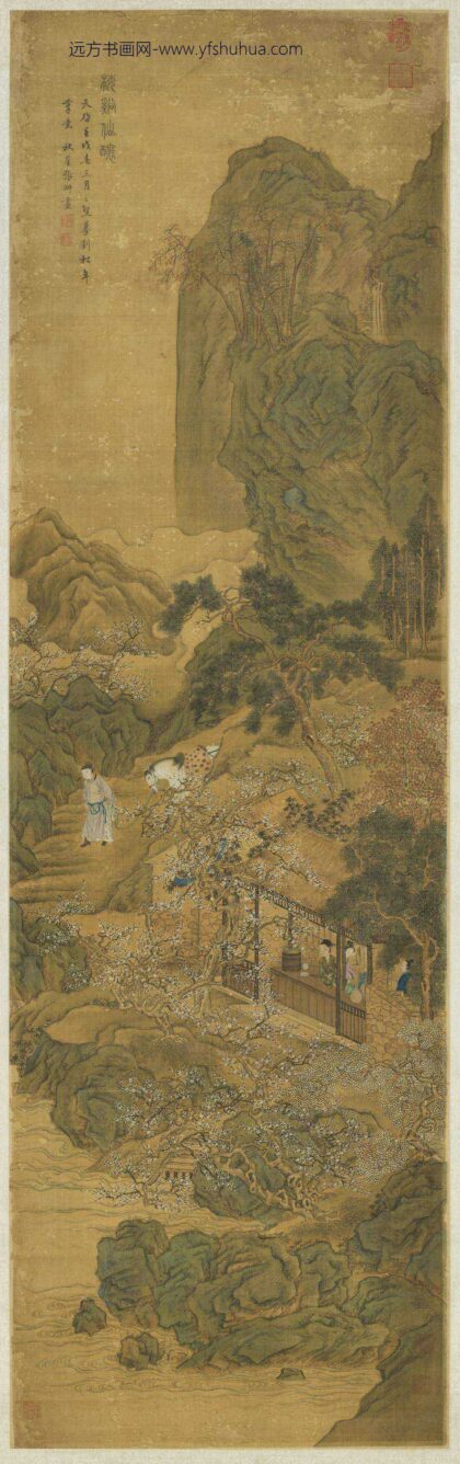 明张翀画梅溪仙酿轴.jpg