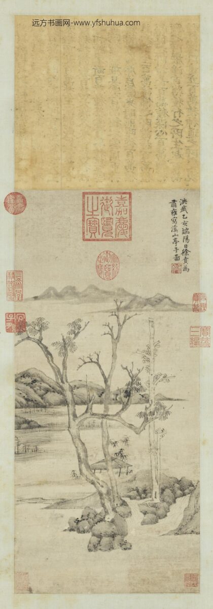 明徐贲溪山亭子图轴.jpg
