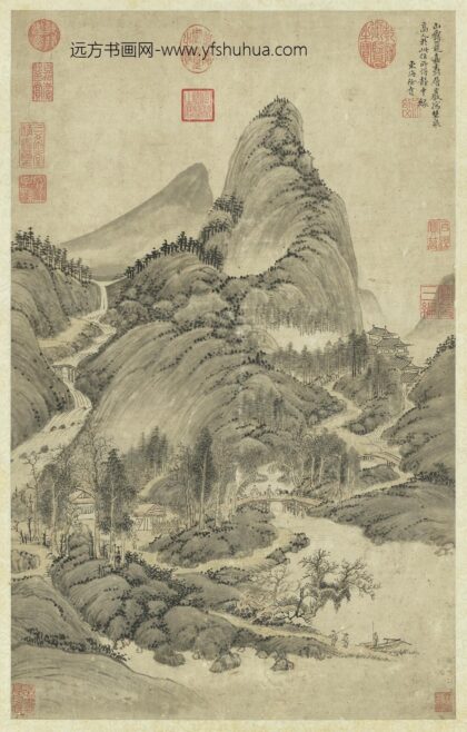 明徐贲画山水轴.jpg