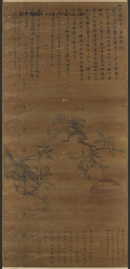 明徐霖初日蟠桃轴.jpg