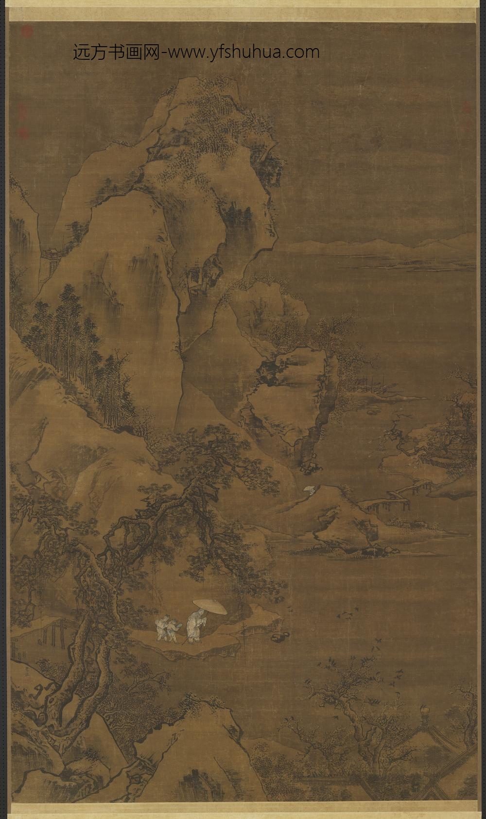 明朱端寻梅图轴