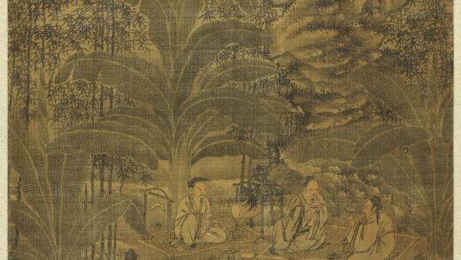 明谢时臣鹿鸣嘉宴图轴.jpg