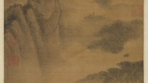 明赵左云岩响瀑图轴.jpg