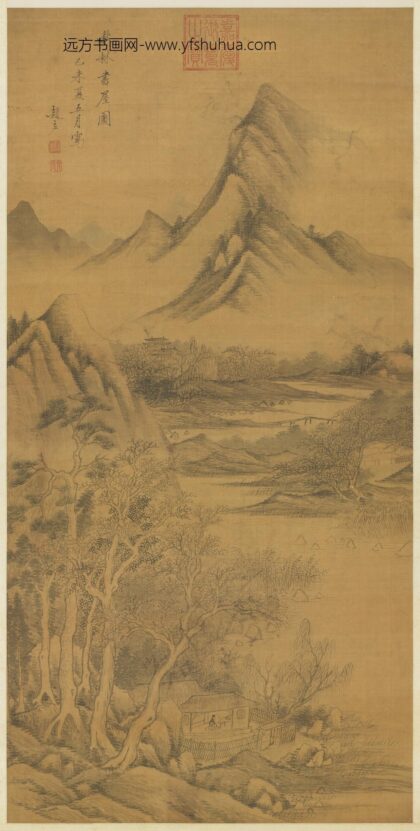 明赵左秋林书屋图轴.jpg