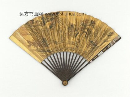 明郑重画秋树高关成扇 1.jpg