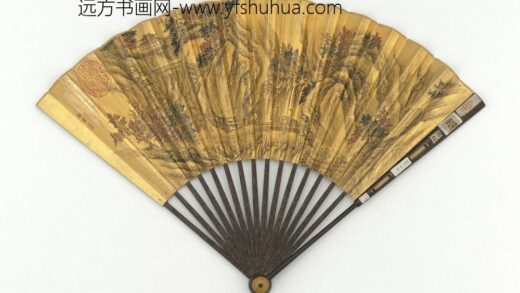 明郑重画秋树高关成扇 1.jpg
