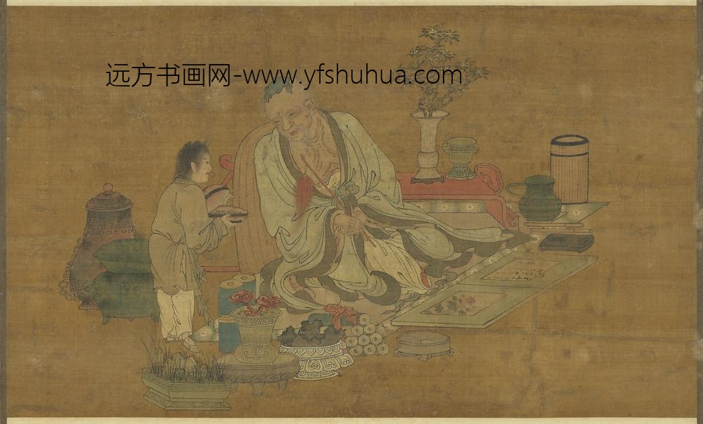 明郑重长生仙桂图轴
